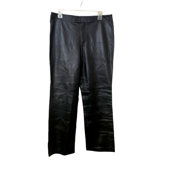 ELLEN TRACY LADYS GENUINE LATHER PANTS, SIZE 12 NO POCKETS...